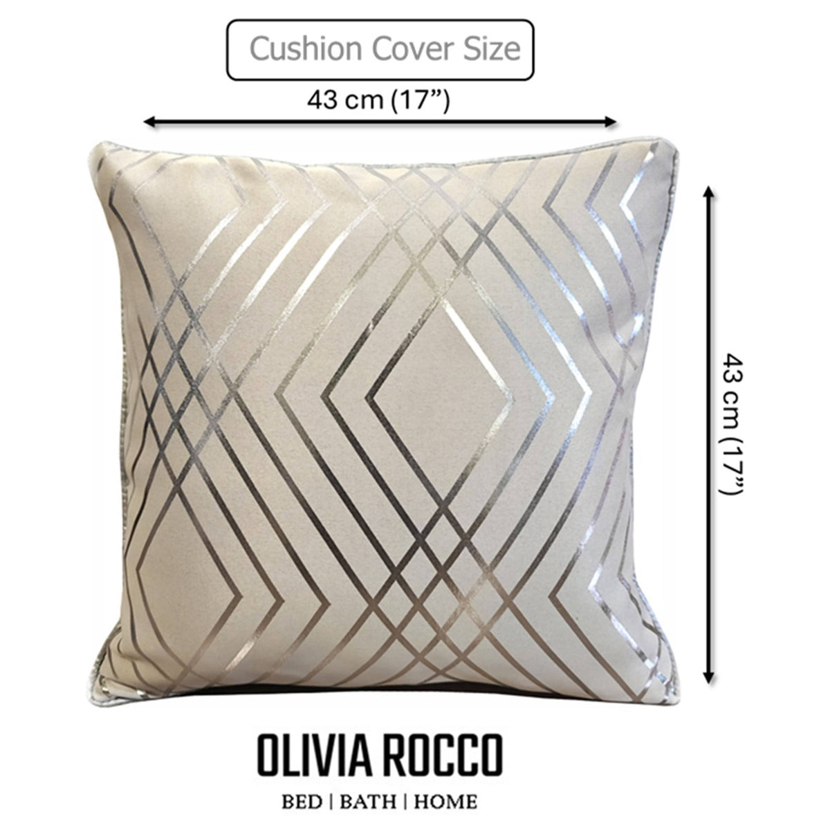 Geo Sparkle Geometric Cushion Covers – 2 Pack by Olivia Rocco