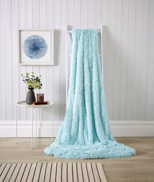 Oversized Chunky Faux Fur Throw & Cushion Cover by Olivia Rocco